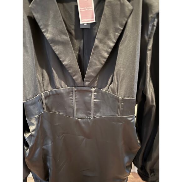 Pretty Little Thing Black Constructed Corset Waist Blazer Dress PLUS SIZE 26 NWT - Picture 5 of 10